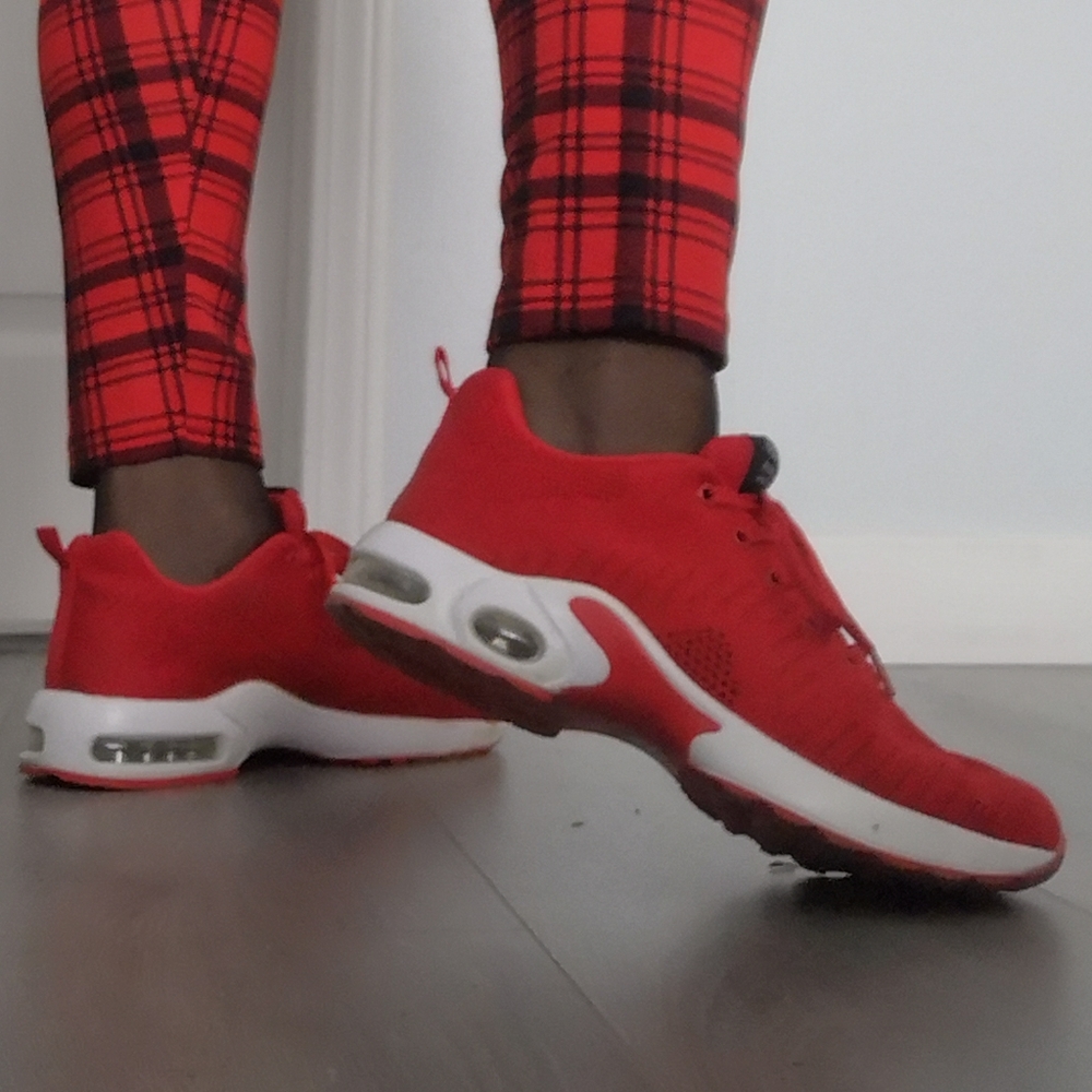 Women's Red Athletic Shoes 10